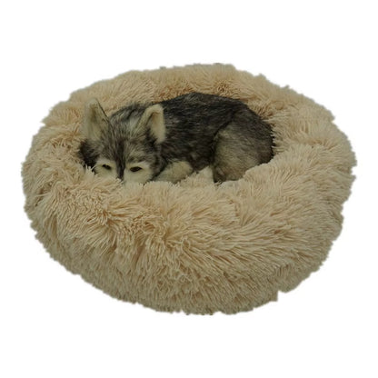 Pet Dog Bed for Dog Large Big Small for Cat House round Plush Mat Sofa Dropshipping Products Pet Calming Bed Dog Donut Bed